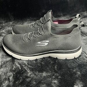 Skechers Summits 56187R BKW Women's Sneakers 9.5 Black Slip On Training Shoes